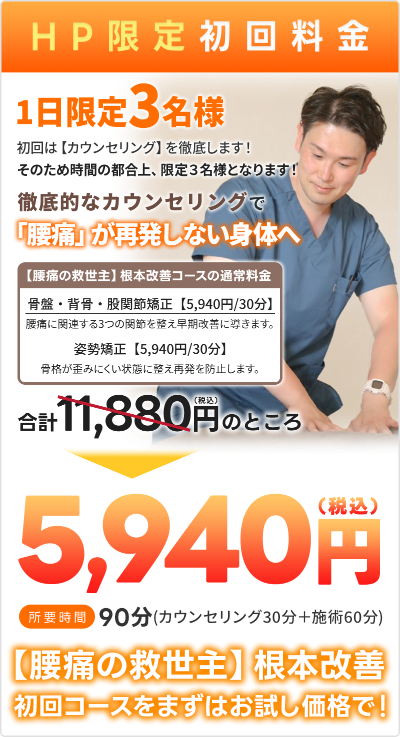 腰痛ページオファー